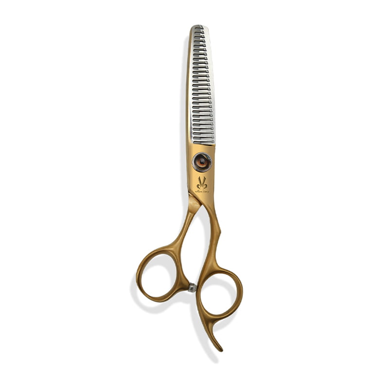 Matte Gold Full-Size High-Nitrogen Haircutting Shear Set